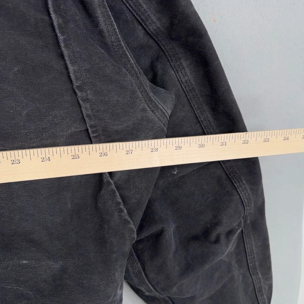 Carhartt Jacket Mens 2XL Tall Black Sandstone Detroit Sierra Workwear J141 Lined